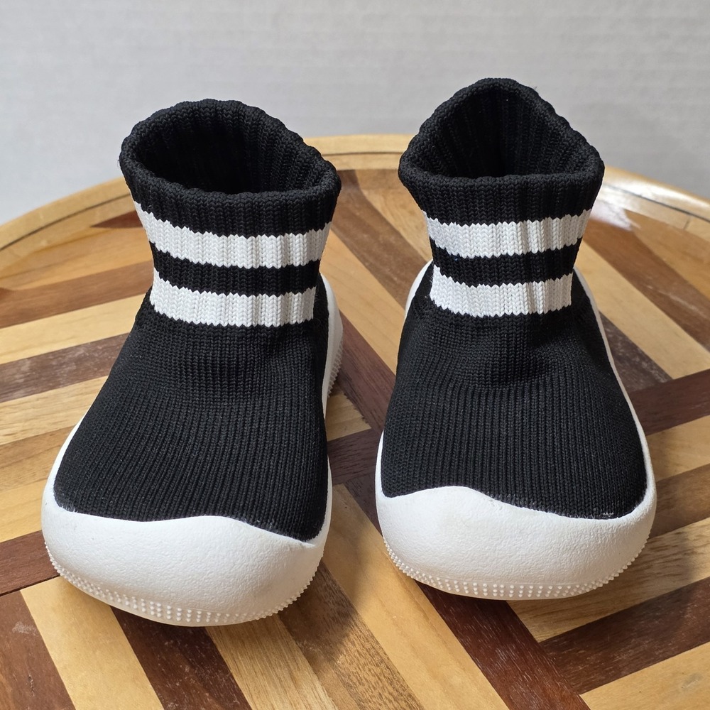 Engtoy Baby Shoe Sock Non-Slip Breathable 5 Months Infant Black Excellent - Picture 6 of 12